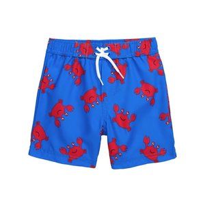 Little Me Crab Print Swim Trunks NEW WITH TAGS